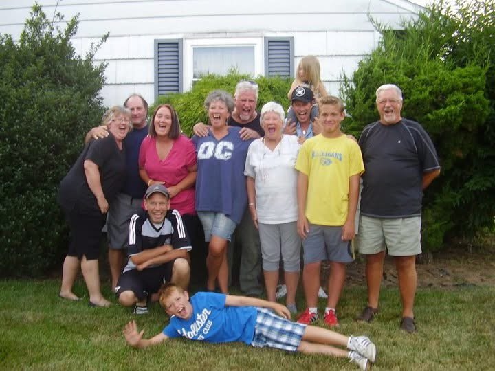 Toni (furthest left) with Kirby and the Brown family in Topton