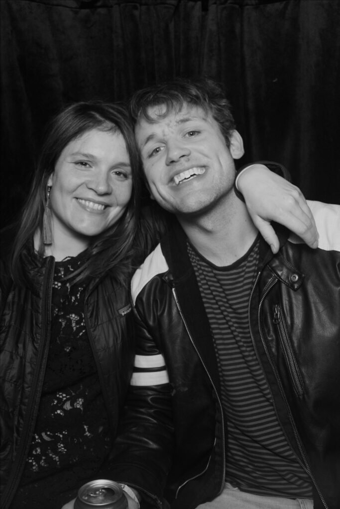 Anneke and Kirby at Ortliebs Photo Booth, 2023